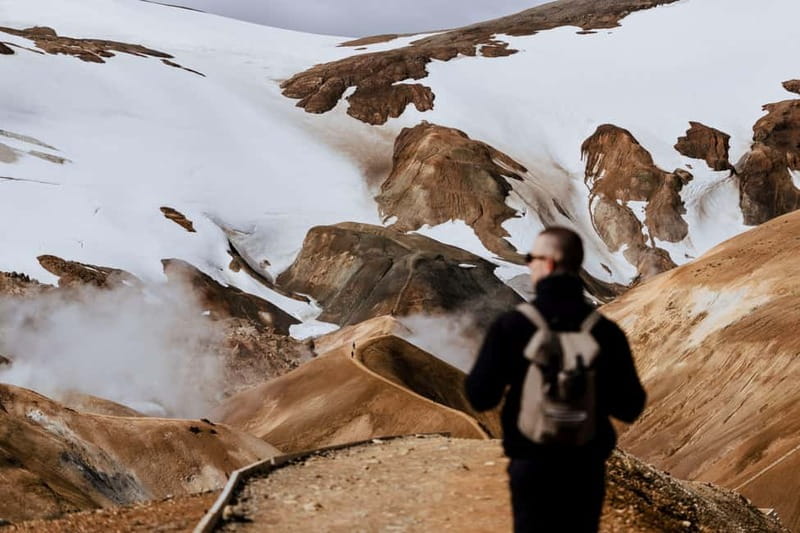 A day in Kerlingarfjöll: Highlands and hot springs - Hveradalir geothermal valley hike: steam, colors, and slippery steps