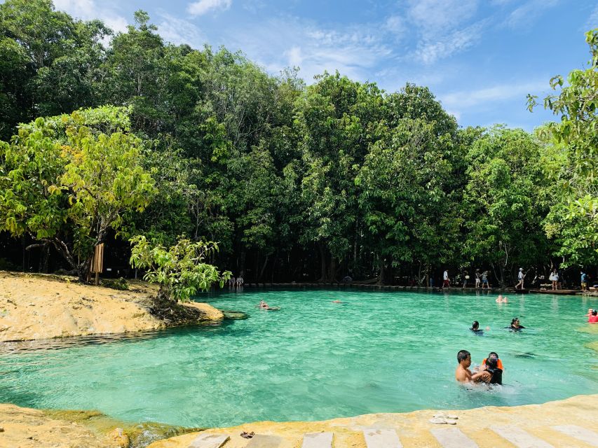 Ao Nang: Hot Spring, Emerald Pool & Tiger Cave Temple Tour - Emerald Pool: Rainforest Nature Trail and Jungle Swim Time