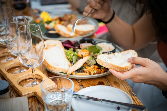 Depart Peninsula: Mornington Wine & Hot Springs Tour with Lunch - Green Olive at Red Hill: wine paddle + gourmet grazing lunch