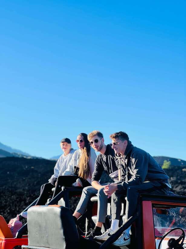 Mount Batur Sunset/Sunrise Jeep Tour & Natural Hot Springs - Black Lava Fields: When Volcanic Terrain Becomes a Photo Backdrop