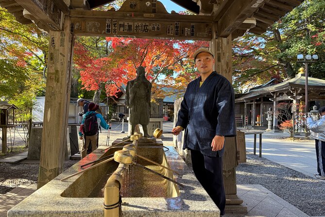 Samurai Guide Sho’s Mt. Takao Hike, Temple & Onsen from Shinjuku - TAKAO36SAUNA onsen: tattoo-friendly soaking, towels included, and craft beer