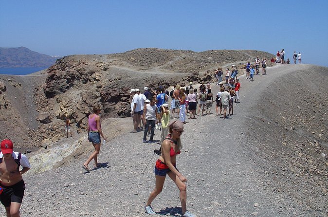 Santorini - Volcano and Hot springs Boat Trip with Bus Transfer - What’s included (and what to bring anyway)