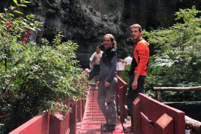 Trekking Mirador el volcano + Geometric hot springs - The 3-hour climb through native forest and araucarias