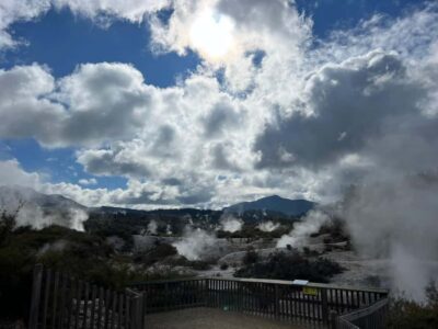 WAI-O-TAPU Geothermal, Rotorua - Group Day Tour Ex Auckland - Lady Knox Geyser at 10:15am: soap-powered theatre