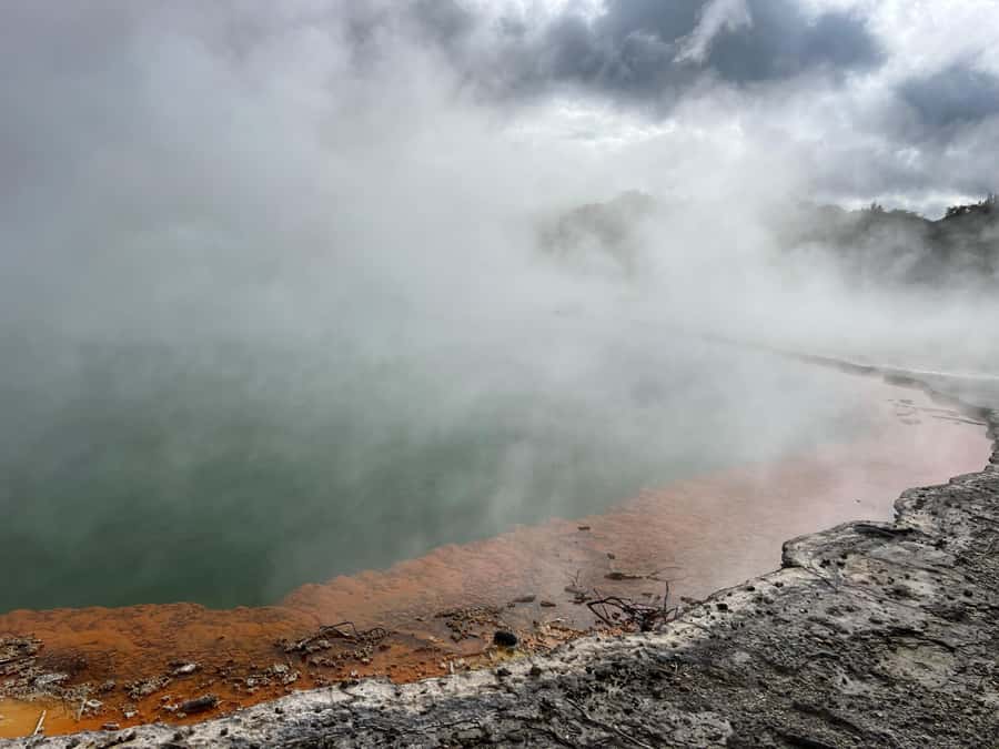 WAI-O-TAPU Geothermal, Rotorua - Group Day Tour Ex Auckland - Live guide and group setup: where the experience shines