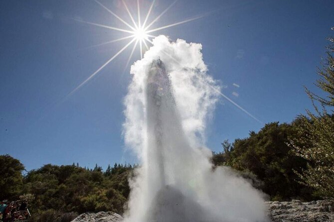 Wai-O-Tapu Geothermal Valley, & Hot River - Sulphur Point by Lake Rotorua: geothermal views with water nearby