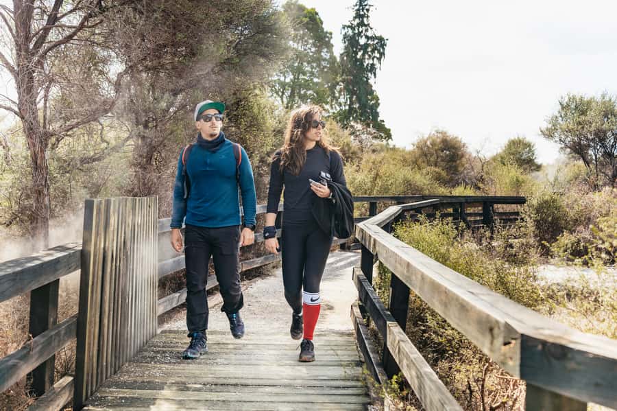 Whakarewarewa: Self-Guided Geothermal Trails - “Jurassic Park” thermal scenes: mud, hot-spring lakes, and steam
